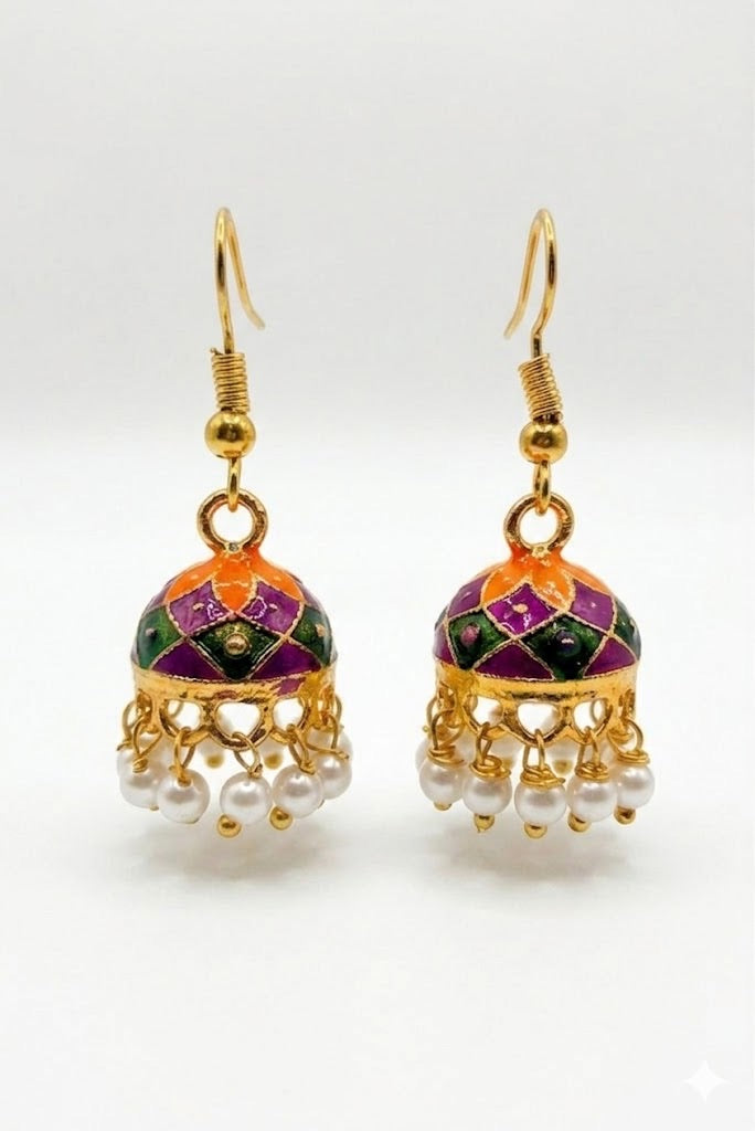 Meenakari Jhumka