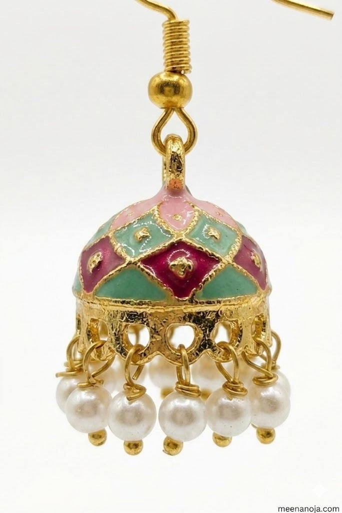 Meenakari Jhumka