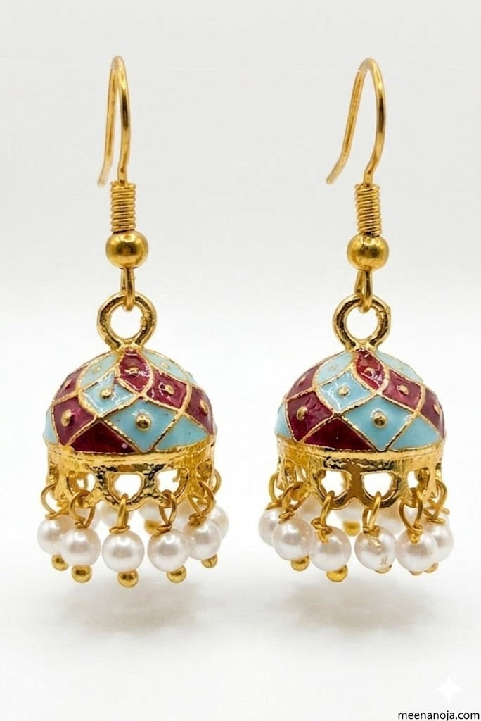 Meenakari Jhumka