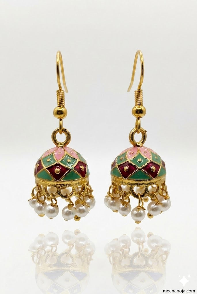 Meenakari Jhumka